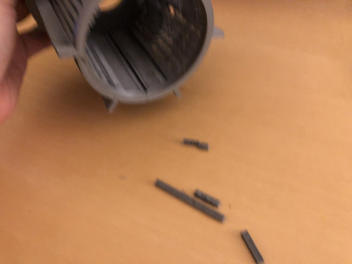 Finished 3d printed object with parts broken while removing the supports