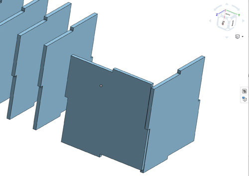 OnShape assembly of multiple parts to form the box